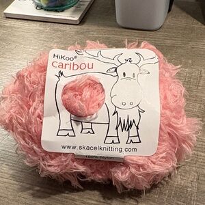 HiKoo Caribou PRETTY IN PINK Yarn,100% Nylon,93 Yards,NEW